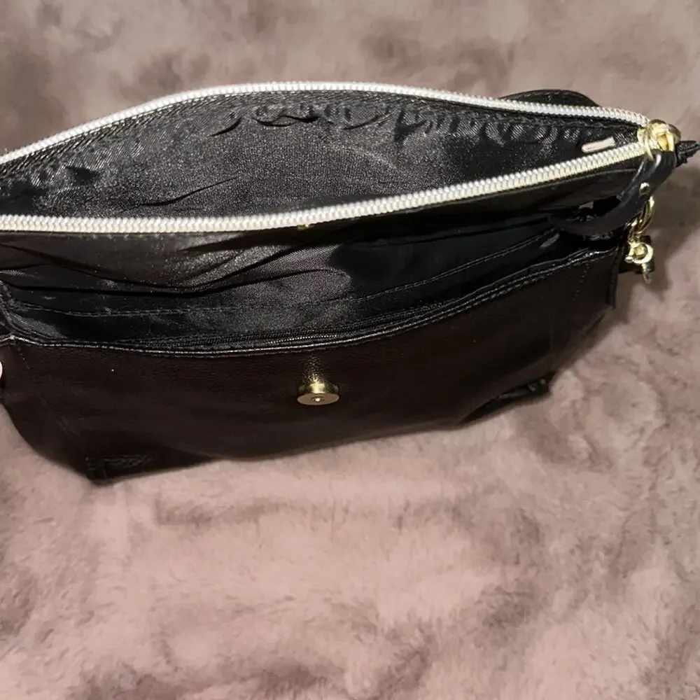 Black Crossbody Flap Handbag